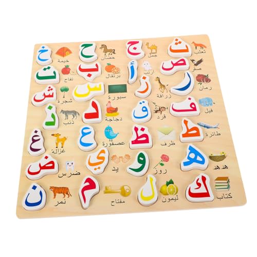 FRCOLOR Arabisches Alphabet Holzpuzzle Interaktives Lernbrett für Kleines Buchstabenpuzzle zur Frühkindlichen Sicheres Montessori Spiel für Mädchen Kognitive Entwicklung FRCOLOR Arabisches Alphabet Holzpuzzle Interaktives Lernbrett für Kleines Buchstabenpuzzle zur Frühkindlichen Sicheres Montessori Spiel für Mädchen Kognitive Entwicklung von FRCOLOR