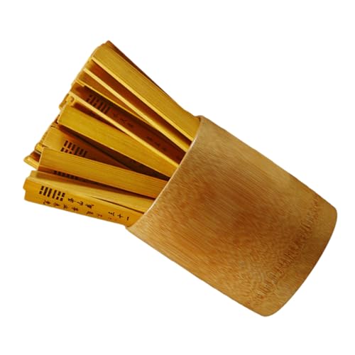FRCOLOR Chinesisches Divinationsspiel Bambusstäbe Set mit Stäben und Hohen Bambusbehältern Traditionelles Wahrsage Werkzeug für Familie Schule Büro und Tempel Langlebig und Dekorativ FRCOLOR Chinesisches Divinationsspiel Bambusstäbe Set mit Stäben und Hohen Bambusbehältern Traditionelles Wahrsage Werkzeug für Familie Schule Büro und Tempel Langlebig und Dekorativ von FRCOLOR