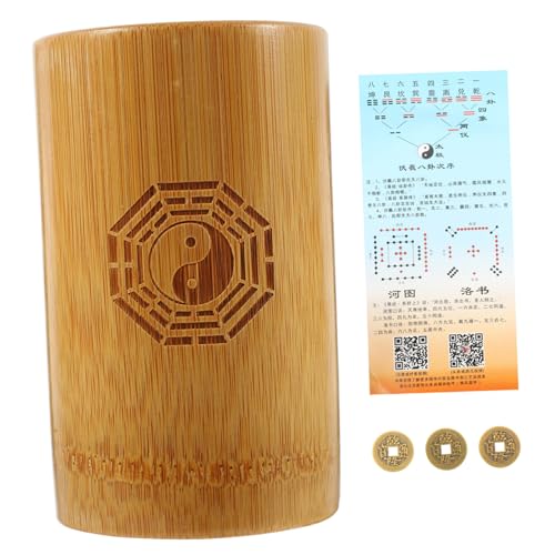 FRCOLOR Chinesisches Divinationsspiel mit Kupfermünzen Kompakter Dekorativer Bambus divinationstisch für Familie und Ritual Traditionell Kunstvoll Gestaltet Glück Bringend Vielseitig FRCOLOR Chinesisches Divinationsspiel mit Kupfermünzen Kompakter Dekorativer Bambus divinationstisch für Familie und Ritual Traditionell Kunstvoll Gestaltet Glück Bringend Vielseitig von FRCOLOR