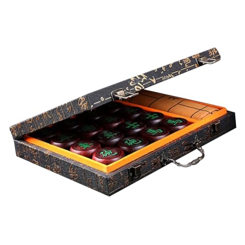 FRCOLOR Chinesisches Schachspiel Holzset mit Hochwertigem Leder Schachbrett Traditionell Handgefertigtes Holzbrettspiel für Erwachsene Langlebig Tragbar Stabiles und Praktisches Design FRCOLOR Chinesisches Schachspiel Holzset mit Hochwertigem Leder Schachbrett Traditionell Handgefertigtes Holzbrettspiel für Erwachsene Langlebig Tragbar Stabiles und Praktisches Design von FRCOLOR