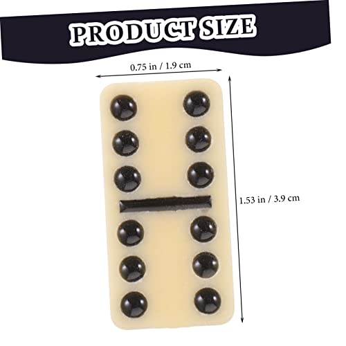 FRCOLOR Domino Spielsteine Set mit Schwarzen Punkten Klassisches Reise Brettspiel für Erwachsene Familienspiele Partyspaß Langlebige Sichere Domino Steine FRCOLOR Domino Spielsteine Set mit Schwarzen Punkten Klassisches Reise Brettspiel für Erwachsene Familienspiele Partyspaß Langlebige Sichere Domino Steine von FRCOLOR