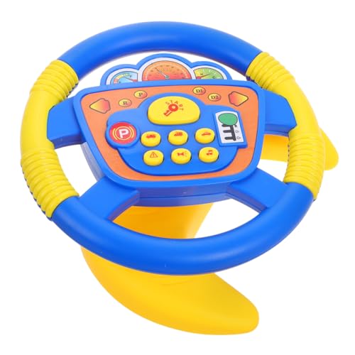 FRCOLOR Drehbares Kinderlenkrad mit Lichteffekten und Sounds Tragbares Simulationsspiel für Junge Mädchen und Vielseitige Basis Kompatibel mit Kinderwagen und Autositzen Motorische FRCOLOR Drehbares Kinderlenkrad mit Lichteffekten und Sounds Tragbares Simulationsspiel für Junge Mädchen und Vielseitige Basis Kompatibel mit Kinderwagen und Autositzen Motorische von FRCOLOR
