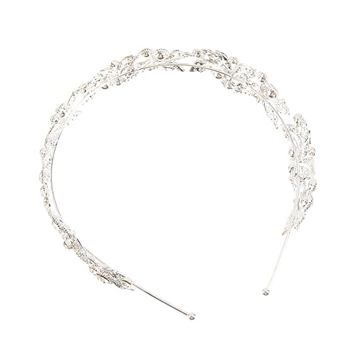 FRCOLOR Elegante Perlen Tiara Krone Für Hochzeiten Glänzender Brautschmuck Braut Haarschmuck Hochzeitskrone Für Damen Und ädchen Ideales Accessoire Für Den Besonderen Tag von FRCOLOR