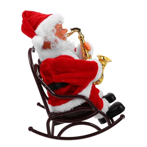 FRCOLOR Elektrische Weihnachtsmann Figur mit Musik und Schaukelstuhl Kleines Weihnachtsdeko und Party Lustiges Festliche Wohnungsdekoration FRCOLOR Elektrische Weihnachtsmann Figur mit Musik und Schaukelstuhl Kleines Weihnachtsdeko und Party Lustiges Festliche Wohnungsdekoration von FRCOLOR