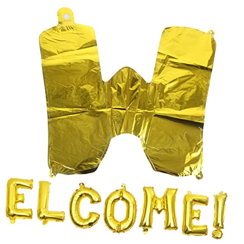 FRCOLOR Folienballon Welcome Buchstaben Goldene Party Deko für Schulanfang Wiederverwendbar Einfach Aufzublasen für Geburtstags und Willkommensfeiern Geeignet FRCOLOR Folienballon Welcome Buchstaben Goldene Party Deko für Schulanfang Wiederverwendbar Einfach Aufzublasen für Geburtstags und Willkommensfeiern Geeignet von FRCOLOR