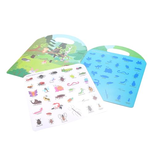 FRCOLOR Frühförderndes Stickerbuch Insekten Motiv Wiederverwendbar Pädagogisches Für Vorschulkinder Fördert Sprachentwicklung Kreativität Und Motorik FRCOLOR Frühförderndes Stickerbuch Insekten Motiv Wiederverwendbar Pädagogisches Für Vorschulkinder Fördert Sprachentwicklung Kreativität Und Motorik von FRCOLOR