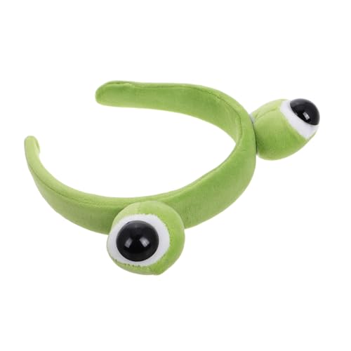 FRCOLOR Haarreif Cartoon Frosch Erwachsener Frosch Großes Auge Froschpflege Frosch Süßes Haarbündel Schwammfrosch Lustige Haaraccessoires Froschstirnband Froschaccessoires Froschkostüm von FRCOLOR