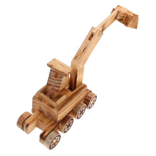 FRCOLOR Holzbagger Modell Kleiner Bagger Robustes Holz Baufahrzeug Detailliertes Design Sammlerstück Dekoration für Kinderzimmer FRCOLOR Holzbagger Modell Kleiner Bagger Robustes Holz Baufahrzeug Detailliertes Design Sammlerstück Dekoration für Kinderzimmer von FRCOLOR