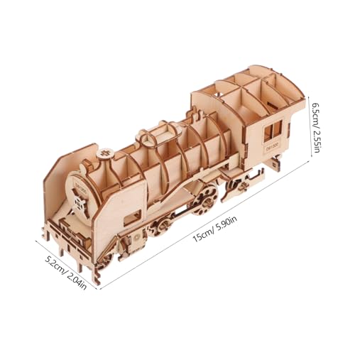 FRCOLOR Holzpuzzle Zugmodell DIY Bausatz Handgefertigt Kreatives für Holzpuzzle zum Zusammenbauen Fördert Feinmotorik und Koordination FRCOLOR Holzpuzzle Zugmodell DIY Bausatz Handgefertigt Kreatives für Holzpuzzle zum Zusammenbauen Fördert Feinmotorik und Koordination von FRCOLOR
