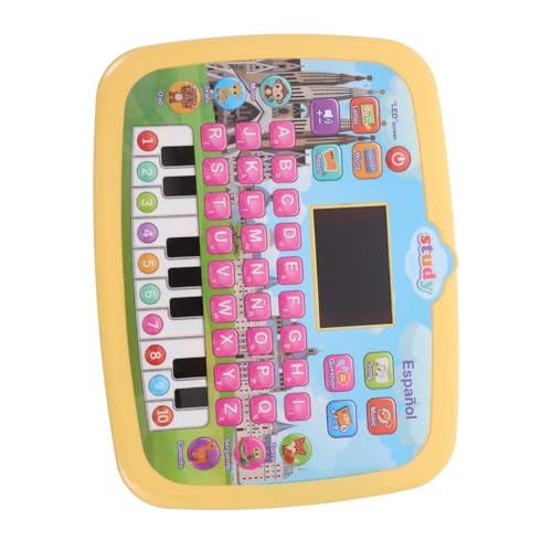 FRCOLOR Interaktives Spanisch Lerntablet für Kleinkinder Bilinguales Lernspielzeug mit Spanisch englischer Sprachfunktion Kompakter Robuster Sprachlern Laptop Inklusive Pädagogischer FRCOLOR Interaktives Spanisch Lerntablet für Kleinkinder Bilinguales Lernspielzeug mit Spanisch englischer Sprachfunktion Kompakter Robuster Sprachlern Laptop Inklusive Pädagogischer von FRCOLOR