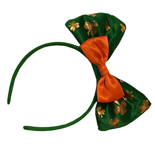 FRCOLOR Klee Stirnband Patricks Day Accessoires st patricks day Kleeblatt-Stirnband party haarreifen haarschmuck festlich st. Patrick's Day Kopfschmuck st. Patricks Stirnband Plastik von FRCOLOR