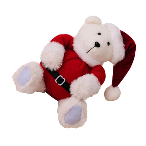 FRCOLOR Kleiner Weihnachtsbär Plüschfigur Flauschig Kuscheltier Detailreicher Verarbeitung und Wärmendem Design für Festliche Stimmung FRCOLOR Kleiner Weihnachtsbär Plüschfigur Flauschig Kuscheltier Detailreicher Verarbeitung und Wärmendem Design für Festliche Stimmung von FRCOLOR