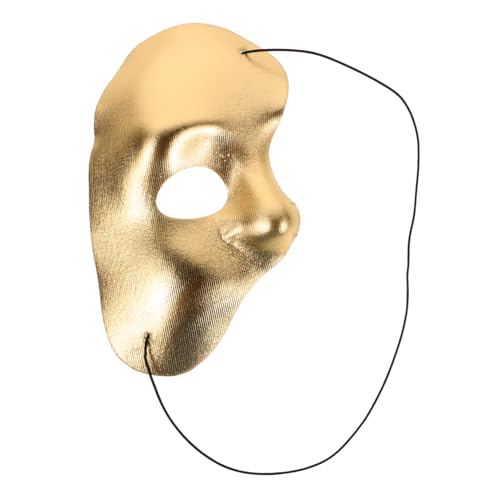 FRCOLOR Maske Halloween Kostüme Maskerade Accessoires Für Damen Party Accessoires Goldener Vliesstoff von FRCOLOR