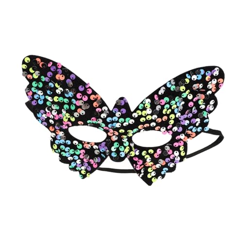 FRCOLOR Maske Halloween Leuchtende Tierornamente Schmetterling süße Kleidung funkeln süßes Schlangendekor Cartoon-Kleidung Mardi Gras Mask Pailletten von FRCOLOR