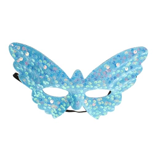 FRCOLOR Maske Maskerade Partydekoration Himmelblaue Pailletten von FRCOLOR