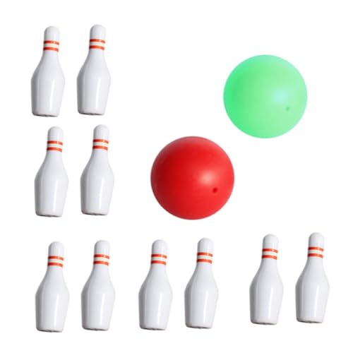 FRCOLOR Miniatur Bowling Set Teilig Mini Haus Zubehör Miniatur Bowling Modell Dekoration für Puppenhaus Familienunterhaltung und Freizeitspaß FRCOLOR Miniatur Bowling Set Teilig Mini Haus Zubehör Miniatur Bowling Modell Dekoration für Puppenhaus Familienunterhaltung und Freizeitspaß von FRCOLOR