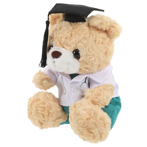 FRCOLOR Plüsch Doktorbär Graduation Bär Kuscheltier Medizinisches Geschenk für Medizinstudenten Weiches Dekorationsspielzeug Kissen Foto Requisite für Abschlussfeier FRCOLOR Plüsch Doktorbär Graduation Bär Kuscheltier Medizinisches Geschenk für Medizinstudenten Weiches Dekorationsspielzeug Kissen Foto Requisite für Abschlussfeier von FRCOLOR