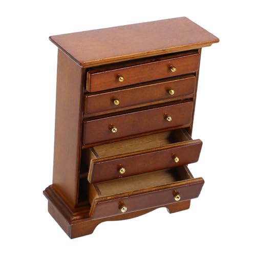 FRCOLOR Puppenhaus Schlafzimmermöbel Realistische und Griffe Platzsparend für Kleine Räume Dekoratives Walnuss FRCOLOR Puppenhaus Schlafzimmermöbel Realistische und Griffe Platzsparend für Kleine Räume Dekoratives Walnuss von FRCOLOR