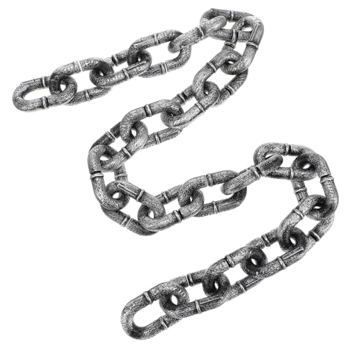 FRCOLOR Realistische Halloween Deko Kunststoffkette Leichte und Robuste Barrierekette für Party und Bühnenrequisiten Vielseitig Einsetzbar als Gruselige Dekoration und Kostümzubehör FRCOLOR Realistische Halloween Deko Kunststoffkette Leichte und Robuste Barrierekette für Party und Bühnenrequisiten Vielseitig Einsetzbar als Gruselige Dekoration und Kostümzubehör von FRCOLOR