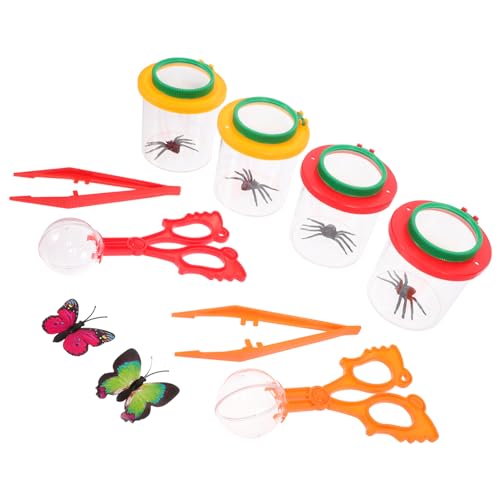 FRCOLOR Robuste Insektenbeobachtungsbox aus PP mit Lupe und Pinzette Kleines für Tragbar und Leicht für Outdoor Erkundungen zum und Freilassen bei Naturspaziergängen FRCOLOR Robuste Insektenbeobachtungsbox aus PP mit Lupe und Pinzette Kleines für Tragbar und Leicht für Outdoor Erkundungen zum und Freilassen bei Naturspaziergängen von FRCOLOR