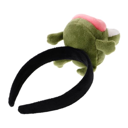 FRCOLOR Stirnband Mit Großem Mundfrosch Haarbänder Frauen Gabby Spa-stirnband Grünes Kostüm Gesichtswaschstirnband Haarband Kaninchen Einhorn Stirnband Plüsch Hasenkostüm Stoff Rosa von FRCOLOR