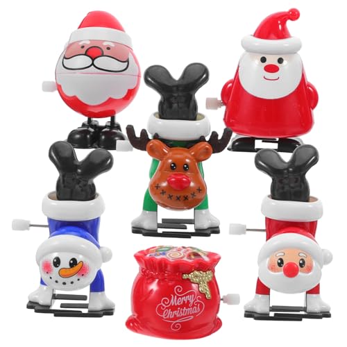FRCOLOR Teiliges Wind Up Toys für Lustige Aufziehspielzeuge mit Santa Schneemann Rentier Party-Goodie-Bag-füller Fröhliche Weihnachtsdeko Geschenkideen FRCOLOR Teiliges Wind Up Toys für Lustige Aufziehspielzeuge mit Santa Schneemann Rentier Party-Goodie-Bag-füller Fröhliche Weihnachtsdeko Geschenkideen von FRCOLOR