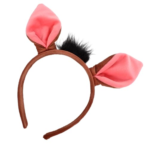 FRCOLOR Warzenschwein-Stirnband dekoratives Stirnband Halloween-Party-Stirnband Haarschmuck Haarband Tier niedliche Haaraccessoires Warzenschwein-Ohr-Stirnband behaart Kopfbedeckung Kind von FRCOLOR