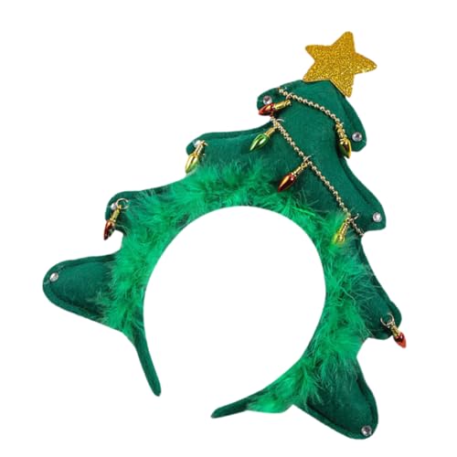 FRCOLOR Weihnachtsbaum Weihnachtsstirnbänder Für Frauen Weihnachtsstern Stirnband Weihnachtsmützen Weihnachtsfeier Stirnband Weihnachts-haargummis Leuchtende Weihnachtskugel Ccb von FRCOLOR