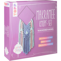 TOPP 18241 Makramee Knüpf-Set: Wandbehang - Anleitung und Material für einen Makramee-Wandbehang in angesagten Cotton-Candy-Farbtönen | Kirsch, Josephine von FRECHVERLAG