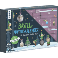 TOPP 18296 Familien-Bastel-Adventskalender - 24 Bastelprojekte mit Material von FRECHVERLAG