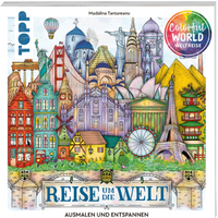 TOPP 28070 Colorful World - Reise um die Welt - Ausmalen & entspannen. Ausmalen für Erwachsene von FRECHVERLAG