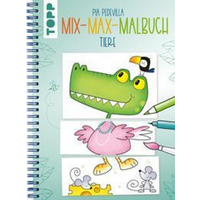 TOPP 29067 Mix-Max-Malbuch Tiere - Lustige Kombinationen für Kinder ab 5 Jahren von FRECHVERLAG