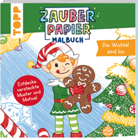 TOPP 29106 Zauberpapier Malbuch Weihnachten: Die Wichtel sind los von FRECHVERLAG