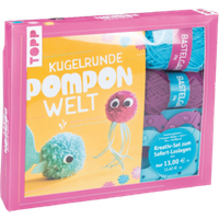 TOPP 4376 Kreativ-Set Kugelrunde Pompon-Welt - Buch von FRECHVERLAG