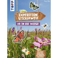 TOPP 4397 Expedition Stickerwelt - Ab in die Wiese! - 200 Sticker, echte Fotohintergründe und spannendes Tierwissen | Müller, Thomas von FRECHVERLAG