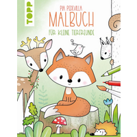 TOPP 4475 Pia Pedevilla Malbuch - Für kleine Tierfreunde - Malbuch für Kinder ab 5 Jahren von FRECHVERLAG