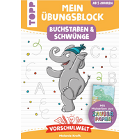 TOPP 4619 Vorschulwelt - Mein Übungsblock mit Zauberpapier Buchstaben und Schwünge | Kraft, Melanie von FRECHVERLAG