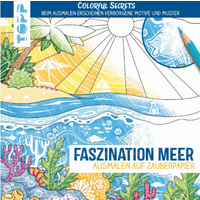 TOPP 4687 Colorful Secrets - Faszination Meer (Ausmalen auf Zauberpapier) - Ausmalen für Erwachsene | Pitz, Natascha von FRECHVERLAG