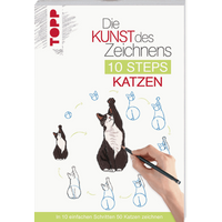 TOPP 4698 Die Kunst des Zeichnens 10 Steps - Katzen - In 10 einfachen Schritten 50 Katzen zeichnen | Lecouffe, Justine von FRECHVERLAG