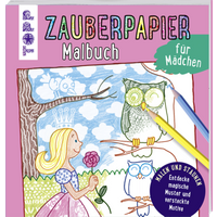 TOPP 7493 Zauberpapier Malbuch für Mädchen von FRECHVERLAG