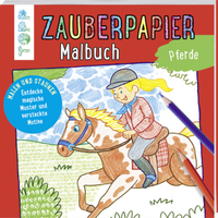 TOPP 8452 Zauberpapier Malbuch Pferde von FRECHVERLAG