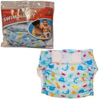 Freds Swim Nappy Schwimmwindel, wiederverwendbar, blau, Größe 2: 9-16 kg von FREDS SWIM ACADEMY GmbH