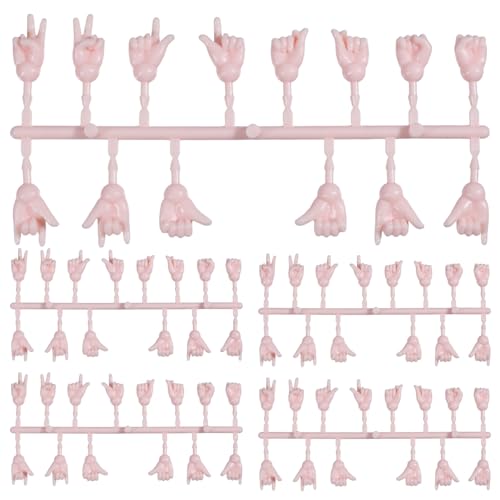 FREEBLOSS 84 Paar Winzige Kunststoffhände Zum Puppenmachen. Winzige Fingerhände Für 16cm Große Puppen. Basteln Mit 7 verschiedenen Gesten. Puppenteile FREEBLOSS 84 Paar Winzige Kunststoffhände Zum Puppenmachen. Winzige Fingerhände Für 16cm Große Puppen. Basteln Mit 7 verschiedenen Gesten. Puppenteile von FREEBLOSS
