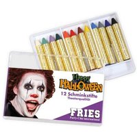 FRIES 30097 12 Schminkstifte Halloween, 22 g von FRIES