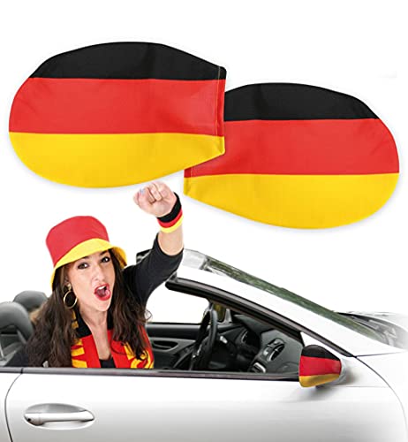 FRIES Auto Spiegel Überzieher Deutschland Fan Arikel von FRIES