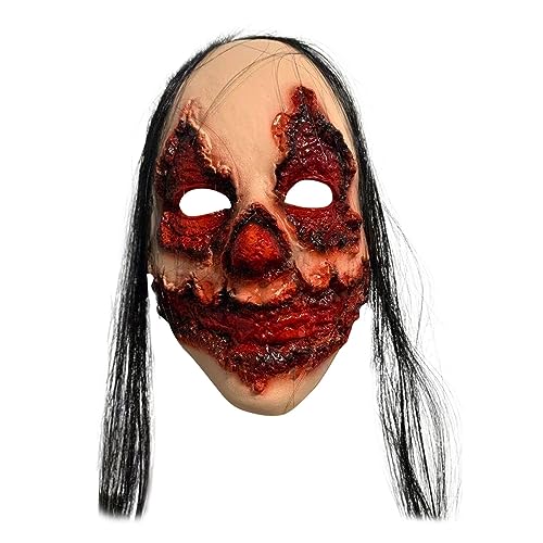 FRMUIC Halloween Maske Halloweenmaske Ghostface Maske Gruselig Grusel Maske Horrormaske für Faschingskostüme, Zubehör für Kostüm, Karneval oder Halloween von FRMUIC