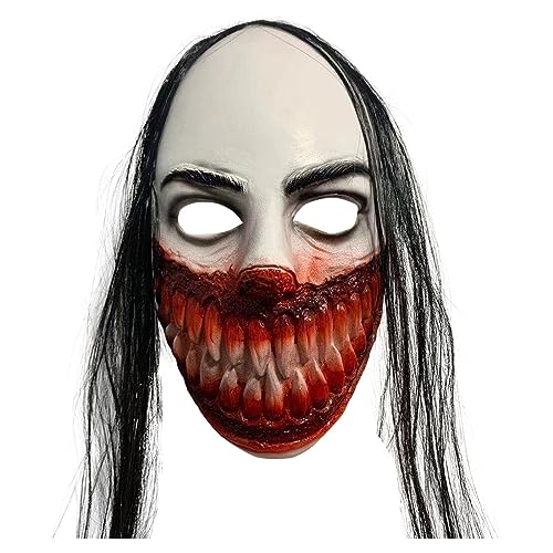 FRMUIC Halloween Maske Halloweenmaske Ghostface Maske Gruselig Grusel Maske Horrormaske für Faschingskostüme, Zubehör für Kostüm, Karneval oder Halloween von FRMUIC