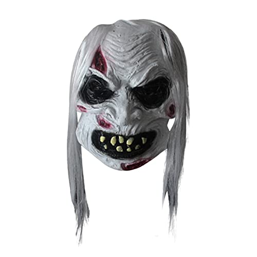 FRMUIC Halloween Maske Halloweenmaske Ghostface Maske Gruselig Grusel Maske Horrormaske für Faschingskostüme, Zubehör für Kostüm, Kostümball/Halloween/Party/Maskenball von FRMUIC