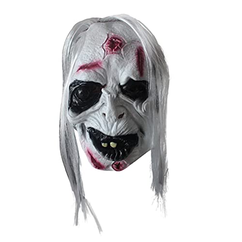 FRMUIC Halloween Maske Halloweenmaske Ghostface Maske Gruselig Grusel Maske Horrormaske für Faschingskostüme, Zubehör für Kostüm, Kostümball/Halloween/Party/Maskenball von FRMUIC