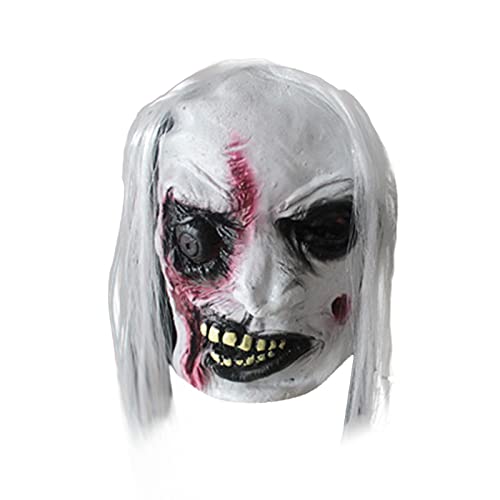 FRMUIC Halloween Maske Halloweenmaske Ghostface Maske Gruselig Grusel Maske Horrormaske für Faschingskostüme, Zubehör für Kostüm, Kostümball/Halloween/Party/Maskenball von FRMUIC